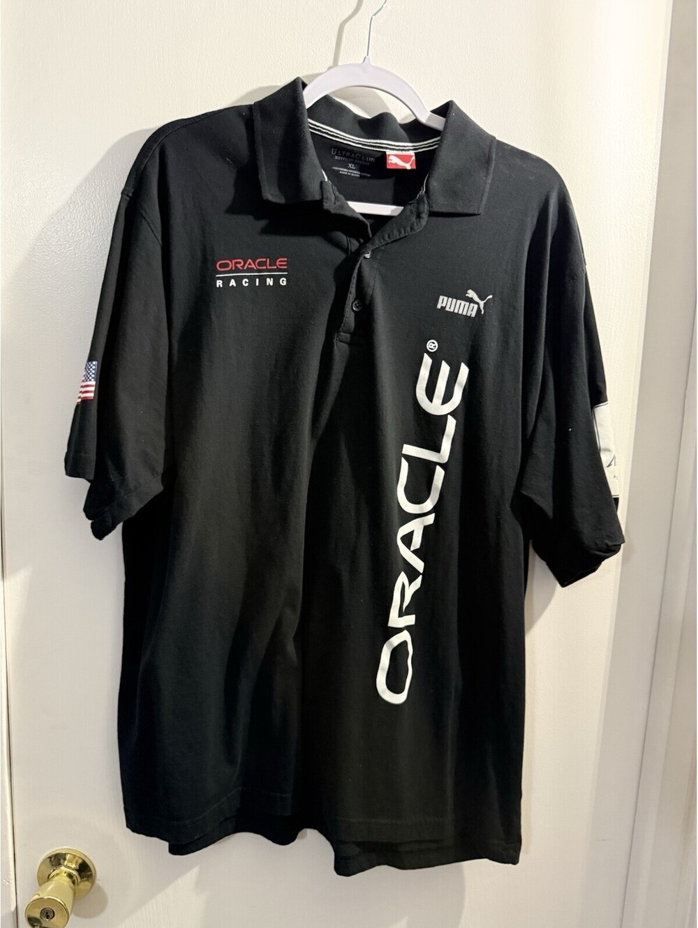 Puma Oracle Racing America’s Cup World Series Polo Shirt Men’s XL Black